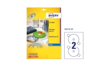 Etichetta adesiva j8676 bianca opaca cd/dvd 25fg A4 ø117mm (2et/fg) inkjet - Z02977