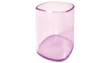 Portapenne bicchiere trasparente viola arda - Z02990