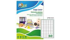 Etichette bianche laser 37,5x23,5mm 100fg A4 angoli tondi lp4w-3723 tico - Z04380