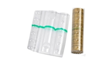 Sacchetto da 100 blister portamonete 50 cent fascia verde - Z04477