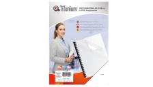 100 copertine A4 pvc trasparente 250my titanium - Z04804