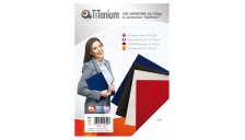 100 copertine A4 cartoncino goffrato 250g rosso titanium - Z04809