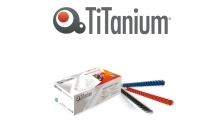 100 dorsi plastici 21 anelli 8mm nero titanium - Z04816