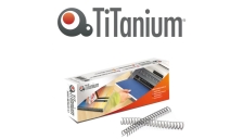 Scatola 50 dorsi metallo 8mm silver 34 anelli titanium - Z05876