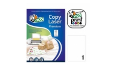 Etichetta adesiva LP4W bianca 100fg A4 210x297mm (1et/fg) Laser Tico - Z05887