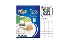 Etichetta adesiva LP4W bianca 100fg A4 70x37mm (24et/fg) Laser Tico - Z05889