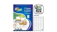 Etichetta adesiva LP4W bianca 100fg A4 47,5x25,5mm (44et/fg) Laser Tico - Z05894