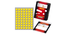 Etichetta adesiva giallo tonda ø14mm (10fogli x 63etichette) markin - Z09664
