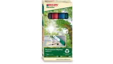 Set 4 marcatori permanenti 21 ecoline p.conica colori assortiti edding - Z12386