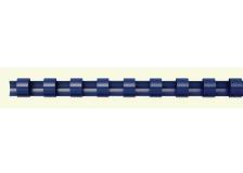 Dorsi plastici a 21 anelli Fellowes - 12 mm - 80 fogli - blu - 5346305 (conf.100)