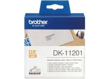 Etichette Brother DK11201 nero-bianco - 309257