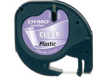 Nastro Dymo 12mm x 4m (S0721530) nero-trasparente - 345563