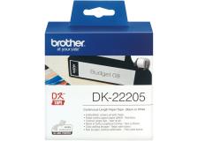 Rotolo etichette Brother DK22205 nero-bianco - 770627