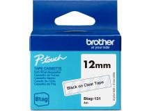 Nastro Brother Btag 131 (BTAG131) nero-trasparente - B03369