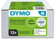 Etichette Dymo 57x32 mm (2093095) bianco - B03585