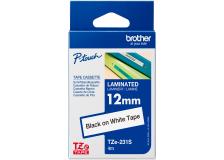 Nastro Brother TZE-231S nero-bianco - B04038