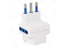 Adattatore a 3 prese 1x shuko 2x 16 A con riduzione interferenze - D03633