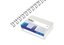 Scatola 100 dorsi spirale metallo 12mm argento 21 anelli ibiwire - O00706