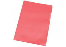 Cartellina a L Q-Connect ppl ecologico rosso Confezione da 100 pezzi - KF00306 - P00042