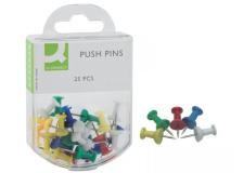 Spilli per bacheca Q-Connect colori assortiti Scatola da 25 pezzi - KF02029 - P00597