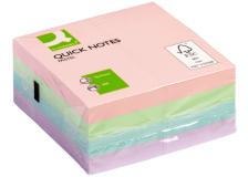 Foglietti riposizionabili Q-Connect 76x76 mm assortiti pastello 400 ff KF01347 - P01085