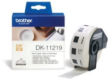 Etichette Brother DK11219 nero-bianco - U00835