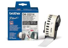 Rotolo etichette Brother DK22214 nero-bianco - U00843