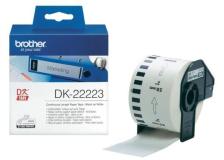 Rotolo etichette Brother DK22223 nero-bianco - U00844