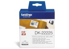 Rotolo etichette Brother DK22225 nero-bianco - U00845