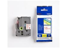Nastro Brother TZ242/TZE242 (TZE242) rosso-bianco - U00888