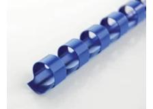 Scatola 100 dorsi spirale 14mm blu 21 anelli - Z00307