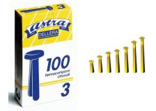 Scatola 100 fermacampioni n.7 31mm ottonati astra - Z01641