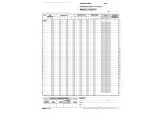 Registro prima nota iva corrispettivi 29,7x23 25/25 fg autoric. e2102a - Z02582