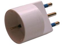 Adattatore semplice con spina 2p+t 16a - presa schuko 16a - Z04064