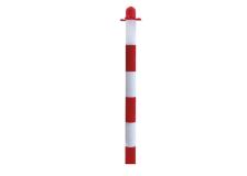 Paletto h90cm bianco rosso per colonnina di sicurezza - Z11610
