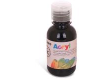 Colore acrilico fine bottiglia da 125ml nero - Z11950