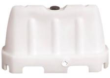 Barriera stradale 100x40x70cm bianco tipo new jersey - Z12692